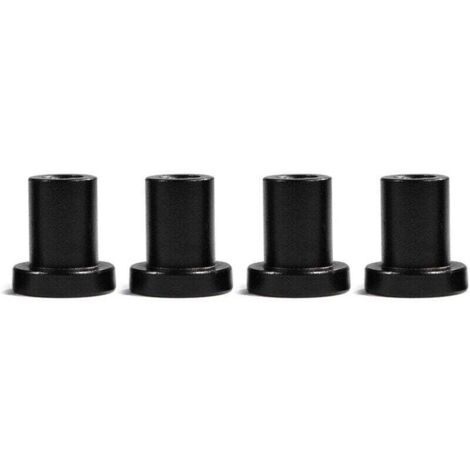 Lot de 4 entretoises pour porte de grange coulissante – Pièces de rechange pour rails de quincaillerie pour porte de grange coulissante, entretoises murales pour rails de quincaillerie pour porte coul