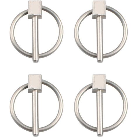 Lot de 4 épingles à nourrice en acier inoxydable de 3 mm