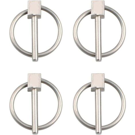 Lot de 4 épingles à nourrice en acier inoxydable de 3 mm