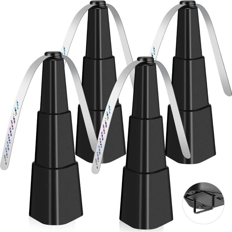 Lot de 4 éventails anti-mouches pour tables – Répulsif contre les mouches pour intérieur et extérieur – Portable et automatique pour pique-nique,