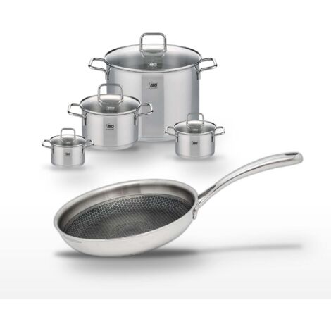 Lot de 4 Faitouts Elo Relief Evolution avec Poêle 28cm