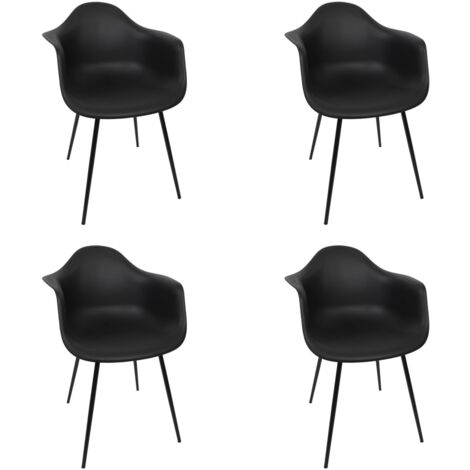 Lot de 4 fauteuils avec accoudoirs GUSTAV