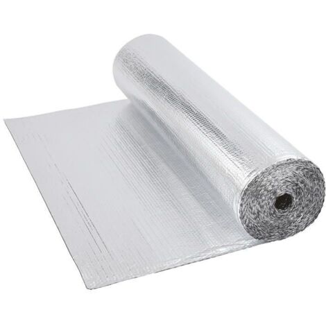 Lot de 4 Film bulles isotherme aluminisé 120 cm x 25 M
