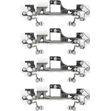 Lot de 4 films conducteurs de rechange pour poignée de clavier - Film conducteur flexible compatible avec PS5 BDM-030 - Compatible avec manette V3 DualSense