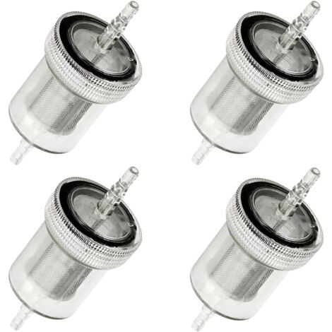 Lot de 4 Filtre Diesel, Chauffage Auxiliaire Diesel, Filtres à Carburant Diesel en Ligne pour Chauffage de Stationnement, pour Voiture, Camion, Bus, Caravane, Bateau, Remorque