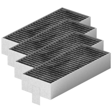 HOUHENCE Lot de 4 filtres à charbon actif pour hotte aspirante Siemens HZ9VRCR0 17004796 / Bosch HEZ9VRCR0 17004805 / Neff Z821VR0 17004806 / Gaggenau CA282111 / Constructa CZ9VRCR0