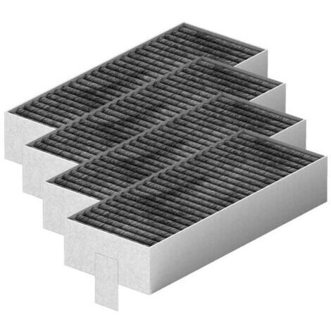 Lot de 4 filtres à charbon actif pour hotte aspirante Siemens HZ9VRCR0 17004796 / Bosch HEZ9VRCR0 17004805 / Neff Z821VR0 17004806 / Gaggenau CA282111 / Constructa CZ9VRCR0