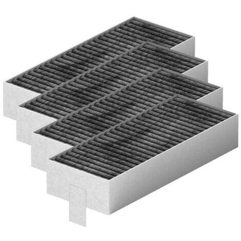 Lot de 4 filtres à charbon activ pour hotte aspirante Siemens HZ9VRCR0 Bosch Neff Gaggenau – Taille 193x75x35mm – Remplacement facile