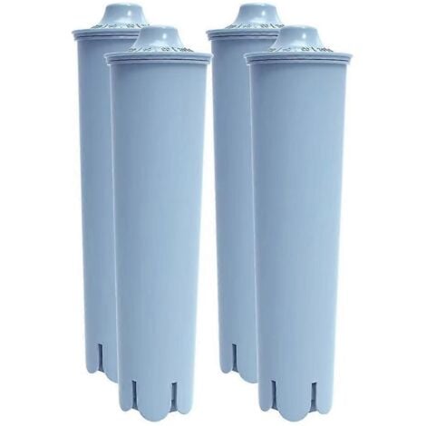 CREA Lot de 4 filtres à eau de rechange bleus pour machines à café Jura Clearyl Claris