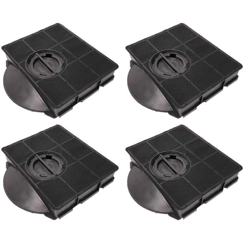 Whirlpool - Lot de 4 filtres charbon rectangulaire FAT303 type 303 215X205X43 mm