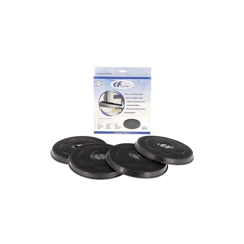 Roblin - lot de 4 filtres a charbon rond pour hotte franke - 5403003