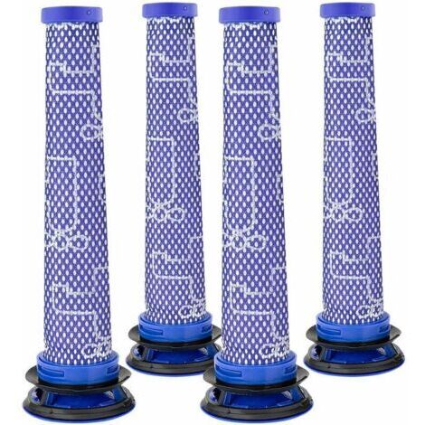 Lot de 4 filtres compatibles avec les filtres Dyson V6, filtres V8 de rechange pour aspirateur Dyson V7 V8 V6 SV09 DC58 DC59 DC61 DC62 pour aspirateur animal