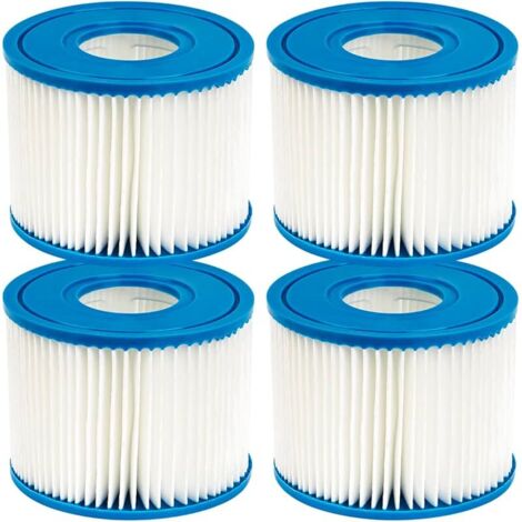 Lot de 4 filtres de piscine pour Intex PureSpa Type S1 Cartouche pour 29001E PureSpa Filtre gonflable de piscine Catridge