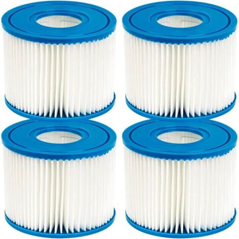 Lot de 4 filtres de piscine pour Intex PureSpa Type S1 Cartouche pour 29001E PureSpa Filtre gonflable de piscine Catridge