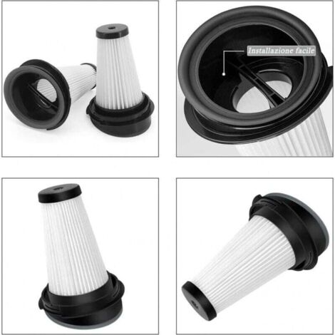 Lot de 4 filtres de rechange pour aspirateur Rowenta X-pert 3.60 X-Pert 160 RH72xxx RH6921WO RH6933WO RH6971WO RH6974WO aspirateur balai ZR005202