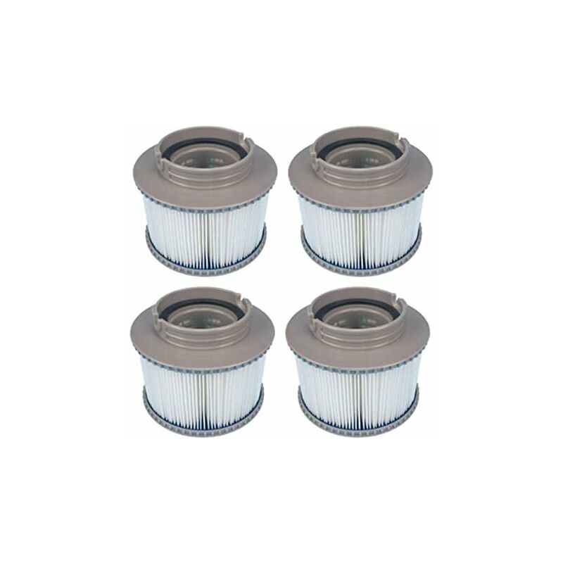 Lot de 4 filtres de rechange pour MSPA FD2089 pour pompes à cartouche pour tous les spas actuels MSPA