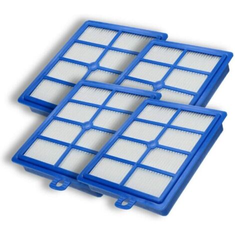 Lot de 4 filtres d'échappement HEPA13 pour Philips/AEG/Electrolux/Tornado/Volta