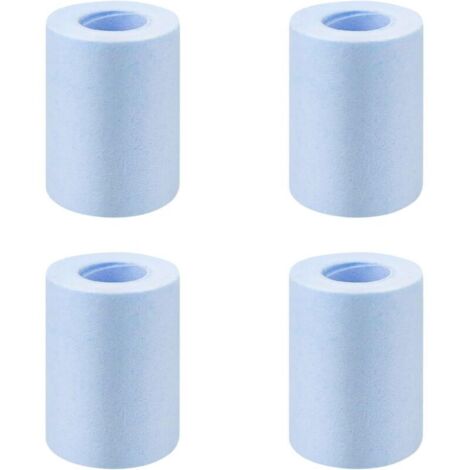 Lot de 4 filtres en coton multicouche de 5,4 cm de long, pour adoucir l'eau dure et filtrer la saleté dans l'eau