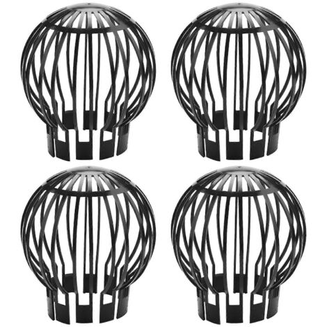 Lot de 4 filtres et crépines pour gouttières, empêchant l'obstruction par les feuilles, les branches et la mousse du toit.