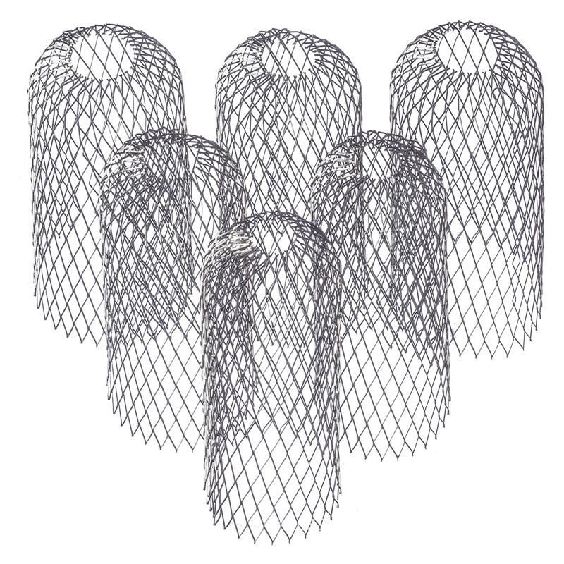 Lot de 4 filtres extensibles en aluminium pour protection de gouttière en métal