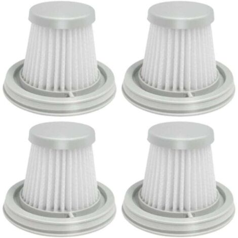 Lot de 4 filtres HEPA compatibles avec Xiaomi Mijia Handy Home Car Mini aspirateur sans fil lavable Accessoires de rechange Pièces