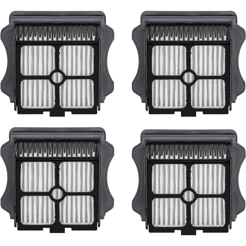 Lot de 4 filtres HEPA de rechange compatibles avec Tineco iFloor 3/ Floor One S3/ Floor One S5/ Floor One S5 Pro 2, aspirateur sans fil, pièces