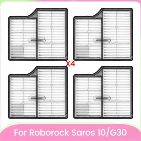Lot de 4 filtres HEPA de rechange pour aspirateur Saros 10/G30