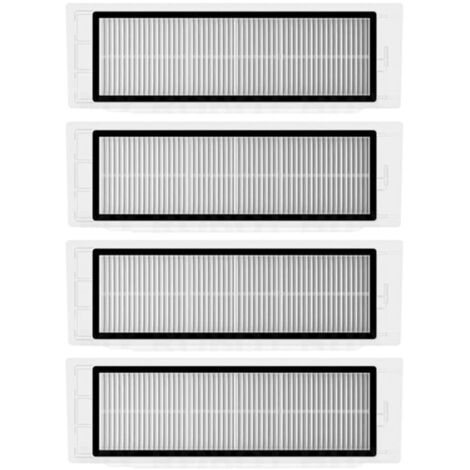 Lot de 4 filtres HEPA pour aspirateur robot Xiaomi Roborock S5 S6, filtres de rechange