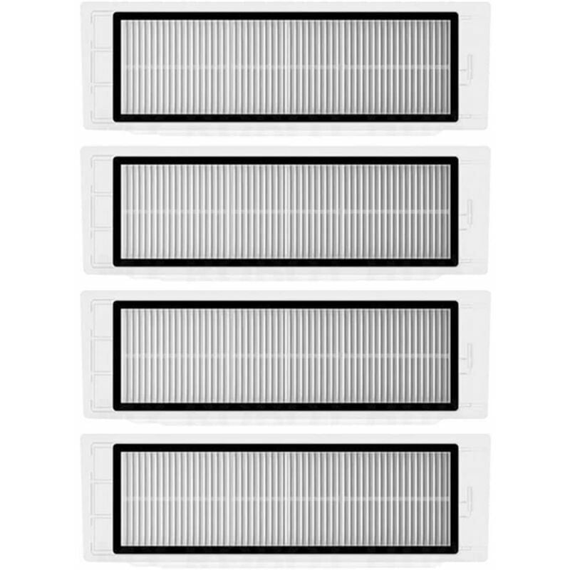 Shining House - Lot de 4 filtres Hepa pour aspirateur Xiaomi Roborock S6 S5 max S60 S65 S5 S50 S55 E25 E35 - white
