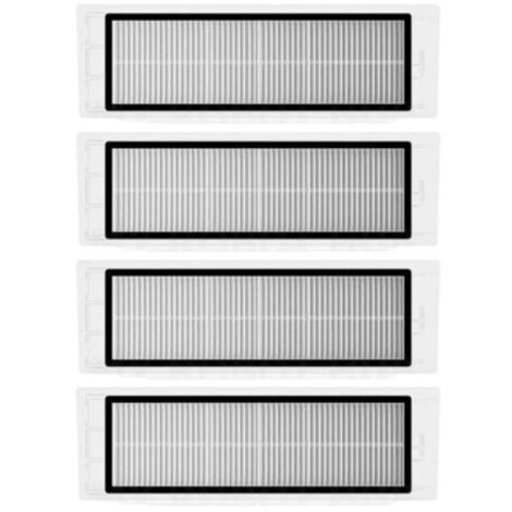 Lot de 4 filtres HEPA pour aspirateur Xiaomi Roborock S6 S5 MAX S60 S65 S5 S50 S55 E25 E35