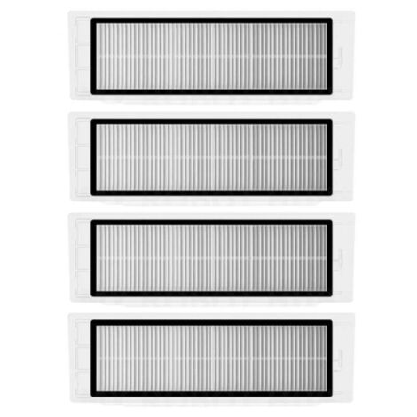 Lot de 4 filtres HEPA pour aspirateur Xiaomi Roborock S6 S5 MAX S60 S65 S5 S50 S55 E25 E35