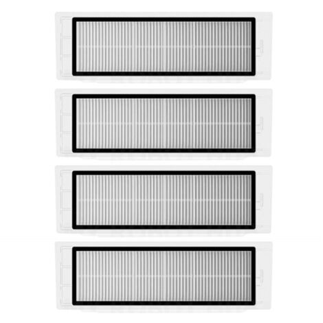Lot de 4 filtres HEPA pour aspirateur Xiaomi Roborock S6 S5 MAX S60 S65 S5 S50 S55 E25 E35