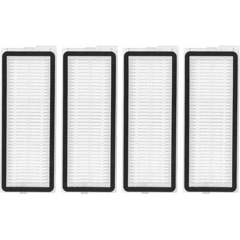 Lot de 4 filtres HEPA pour Roborock Qrevo S/Qrevo S5V/Qrevo Pro/Qrevo Plus/Qrevo MaxV/Qrevo Curv/Qrevo Curve/Qrevo Edge/Qrevo Curv S5X/Qrevo EDGE S5A/QV 35A/QV 35S accessoires d'aspirateur robot