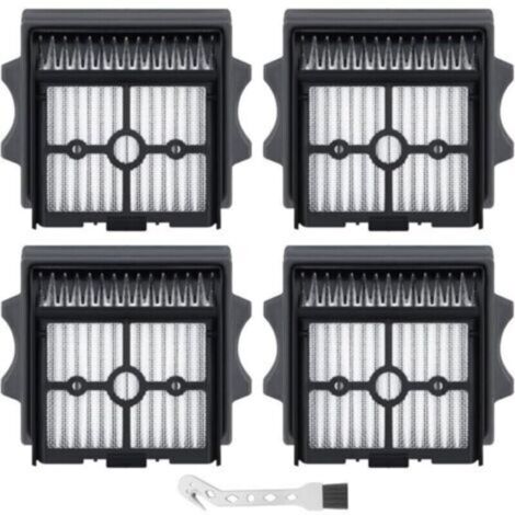 Lot de 4 filtres HEPA pour Tineco FLOOR ONE stretch S6/SWITCH S6/SWITCH S6 Stretch/SWITCH S7 Stretch/S7 Stretch Steam/S7 Stretch Ultra/S9 Artist/S5 Combo/i6 Stretch/i5 Stretch/S7 Artist Aspirateur-Cre