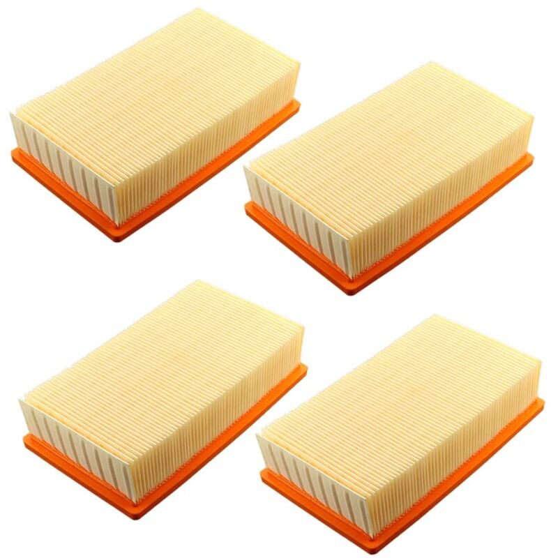 Lot de 4 filtres pour aspirateur Hilti vc 20 u vc 40 u um (lf 4) Karcher NT25 NT35 NT45 Filtre à air plat filtre à lamelles/aspirateur de