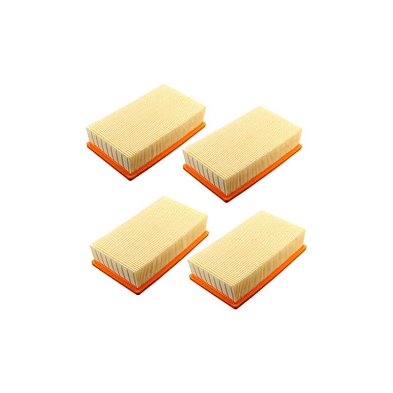Lot de 4 filtres pour aspirateur Hilti VC 20 U VC 40 U UM (LF 4) Karcher NT25 NT35 NT45 Filtre à air plat filtre à lamelles/aspirateur de