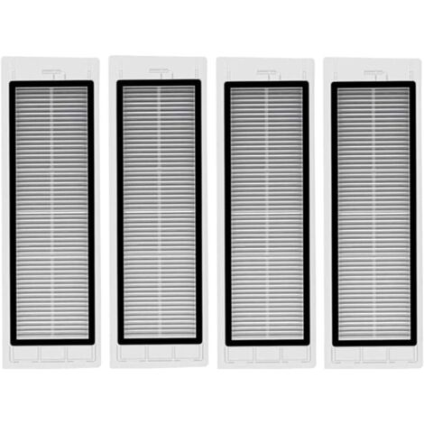 Lot de 4 filtres pour aspirateur robot Xiaomi MI Roborock S5 Max S50 S6 T6 T7/T7 Pro