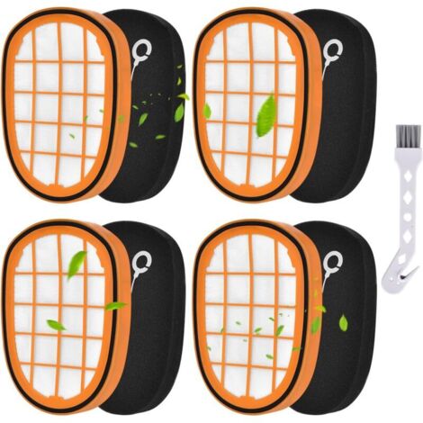 Lot de 4 filtres pour aspirateur sans fil Philips SpeedPro Max Aqua FC6812 FC6813 FC6822 FC6823 FC6826 FC6723/01 FC6901-FC6904 XC7042/01 XC8045/01 XC8147/01 Filtre pour Philips FC5005/01