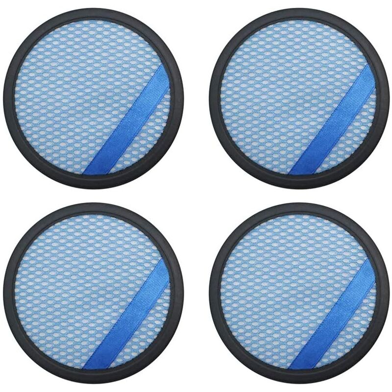 Lot de 4 filtres pour aspirateurs Philips FC6400 FC6402 FC6405 FC6408 FC6409 FC6166 - Accessoires lavables pour moteur avant