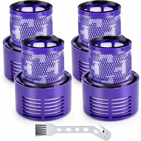 Lot de 4 Filtres pour Dyson V10 Motorhead Cyclone Animal Absolute SV12 Aspirateur Accessoire Sans Fil Remplace DY-969082-01 Cisea