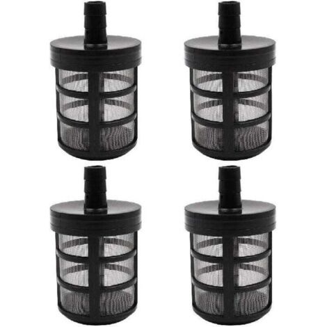 Lot de 4 filtres pour tuyau d’arrosage, filtres d’aspiration pour pompe à eau, filtres pour nettoyeur haute pression pour jardin et cour, 280/380