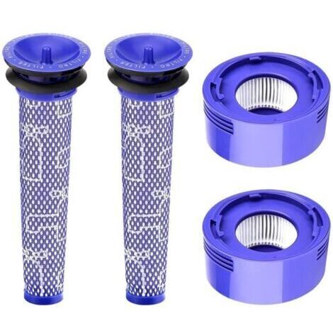 Lot de 4 Filtres Remplaçants pour Aspirateurs Dyson V7 V8 Animal Absolute - Accessoires Aspirateur-AUTRES