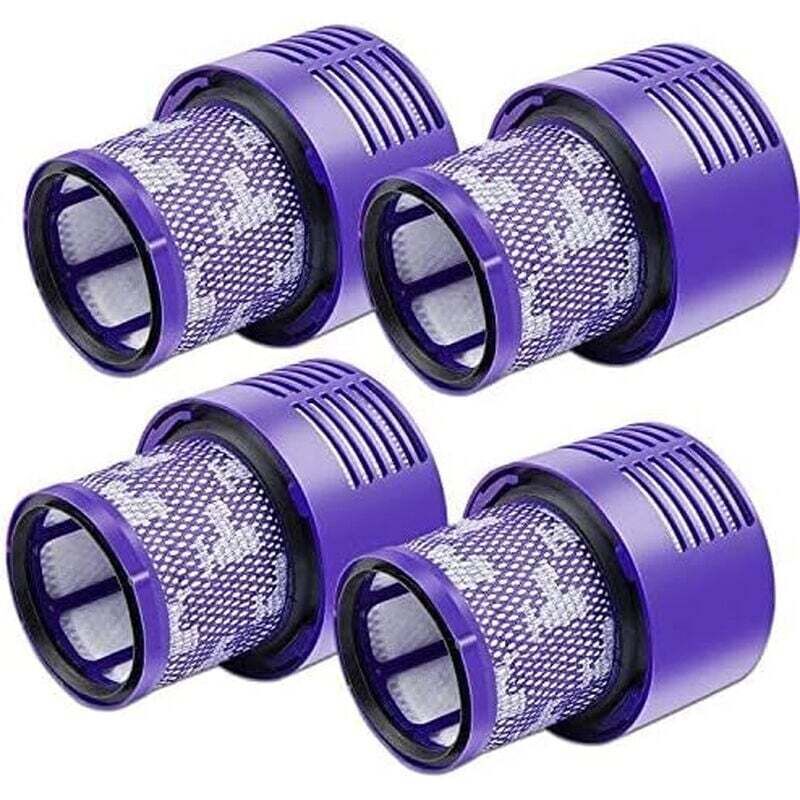 Lot de 4 filtres V10 pour aspirateur Dyson, lot de 4 filtres de rechange pour aspirateur Dyson V10, V10 Absolute, V10 Animal, V10 Motorhead, SV12
