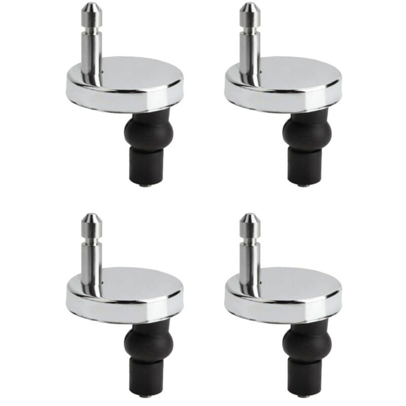 Roleader - Lot de 4 Fixation Abattant wc Universelles Abattant de Toilettes à Charnière Couvercle de Toilettes Abattant Fixations,Convient à Toutes