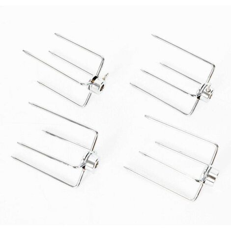 Lot de 4 fourchettes à brochettes pour rtisserie