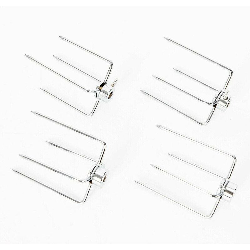 Senderpick - Lot de 4 fourchettes à brochettes pour rtisserie