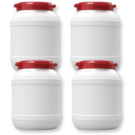 Lot de 4 Fûts CurTec 15L en HDPE : Stockage Sécurisé