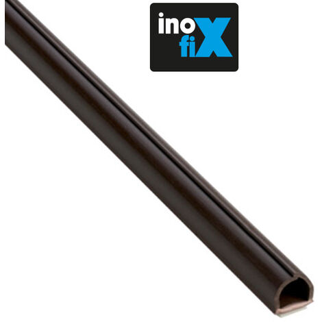 Lot de 4 gaines adhésives Cablefix 8 x 7 mm marron - Inofix
