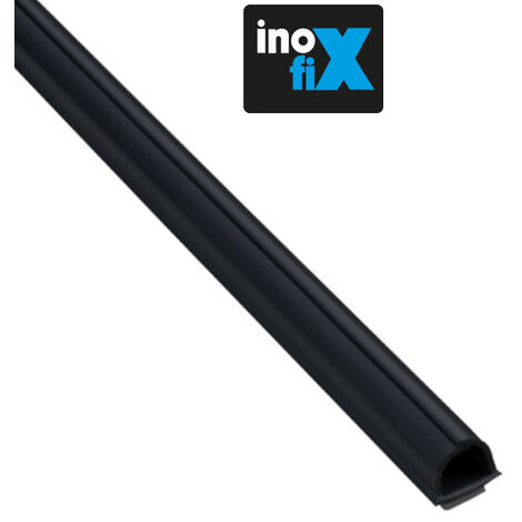 Lot de 4 gaines adhésives Cablefix 8 x 7 mm noir - Inofix