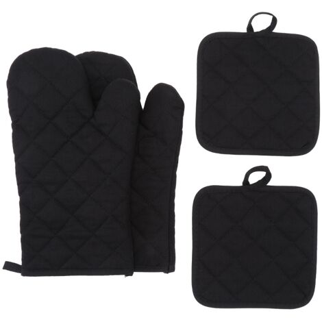 Lot de 4 Gants de Cuisine Résistants à la Chaleur – Antidérapants, Idéaux pour Cuisine, Barbecue et Pâtisserie